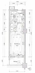 レグノ・セレーノ ワンルームの間取図画像