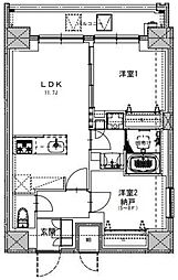 S-RESIDENCE両国serea 5階1SLDKの間取り