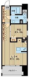 ニューシティアパートメンツ芝公園 1LDKの間取図画像