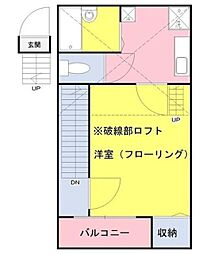 ウェルストリーム 1Kの間取図画像