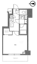 クラスタ東陽町 2階1Kの間取り