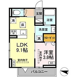 間取図画像 1LDK