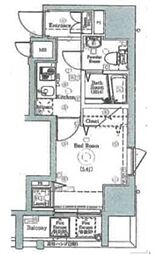 エクセリア上石神井 1Kの間取図画像