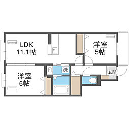間取図画像 2LDK