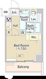 SASAZUKA TODAY 1階1Kの間取り