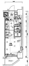 ル・リオン大鳥居 1Kの間取図画像