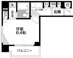 ニッシンパレステージ南池袋第2 1Kの間取図画像