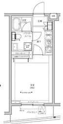 パティーナ蒲田南DUO 1Kの間取図画像