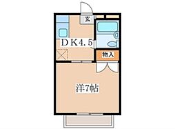 ピアセテラ 1DKの間取図画像
