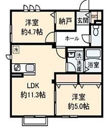 ChrisHeim 2LDKの間取図画像