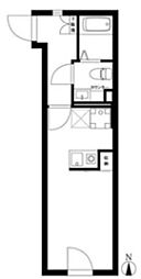 the GINZA east 1階1Kの間取り