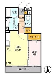 間取図画像 1LDK