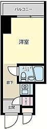 ライオンズマンション江古田第2 3階ワンルームの間取り