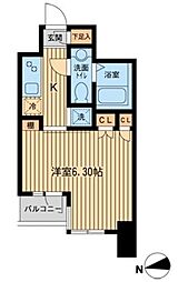 KDXレジデンス東新宿 1Kの間取図画像