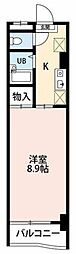 PLENDY稲毛海岸 1Kの間取図画像