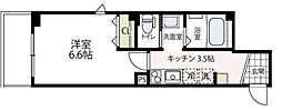 ラフィネ横浜 1Kの間取図画像