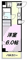 ONE’s RESIDENCE立川錦町 1階ワンルームの間取り