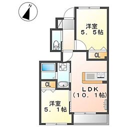 ヴェールピアII 1階