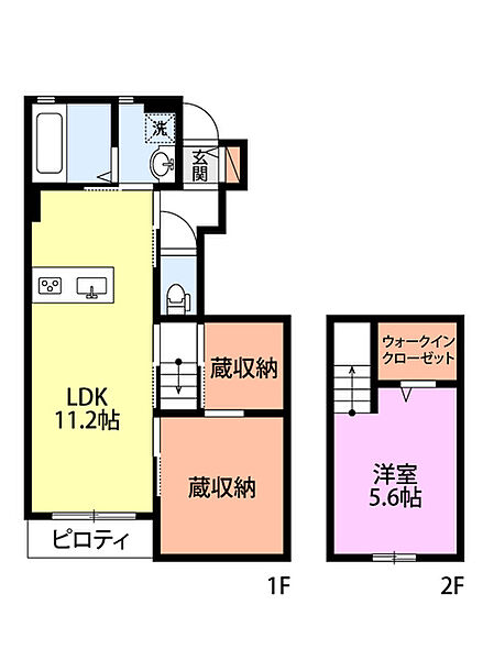 LaLa Maison 107｜新潟県新潟市中央区鳥屋野３丁目(賃貸アパート1SLDK・1階・42.23㎡)の写真 その2