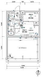 ARCOBALENO KITA-AYASE 2Kの間取図画像