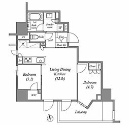 nido南千住 9階2LDKの間取り