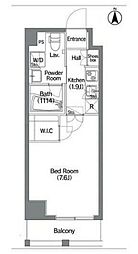 コンフォリア錦糸町ＤＥＵＸ 7階1Kの間取り