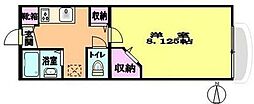 コーポコナラ 1Kの間取図画像
