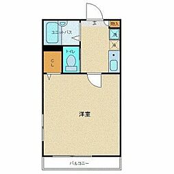 JR中央線 阿佐ケ谷駅 徒歩6分の賃貸アパート 3階1Kの間取り