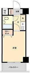 クリオ大口壱番館 1Kの間取図画像