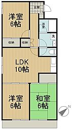 リヴィエール稲城 3LDKの間取図画像