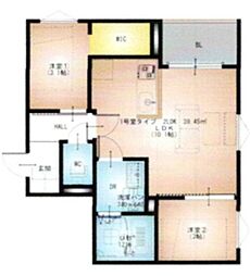 REGALEST神崎川II 2LDKの間取図画像