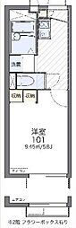 レオパレスDAIKATUY 1Kの間取図画像