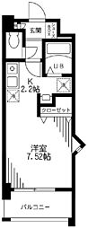 PrimRoseM壱番館 1Kの間取図画像