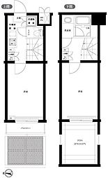 ルーブル早稲田六番館 2Kの間取図画像