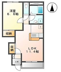 フレンド・シップ・ショウナン3 1LDKの間取図画像