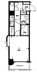 エステート・モア六本松2 1Kの間取図画像