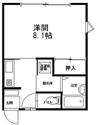 メゾン・ドゥ・レイリーC棟 1階1Kの間取り