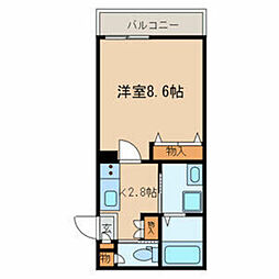 グランメゾン根岸 1Kの間取図画像