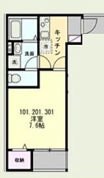 (仮称)長後V新築アパート 1Kの間取図画像