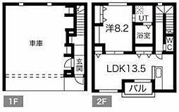Ｔｉｅｒｃｅｌ Ａ棟 1階1LDKの間取り