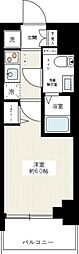 AZESTアオト2 1Kの間取図画像
