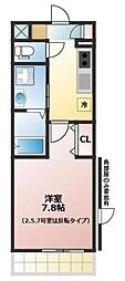 ルネッタ 1Kの間取図画像