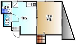 グレイスコート墨田I 2階1DKの間取り