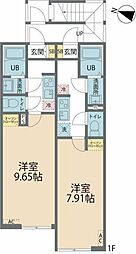カインドネス相模大野III 1Kの間取図画像