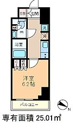 パークアクシス赤羽南 1Kの間取図画像