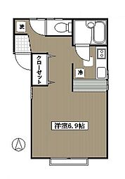 ピア31 ワンルームの間取図画像