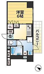 JR東海道・山陽本線 元町駅 徒歩8分の賃貸マンション 2階1Kの間取り