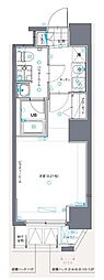 エテルノ両国リバーサイド 4階1Kの間取り
