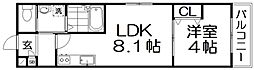 AREGRIA枚方公園II 1LDKの間取図画像