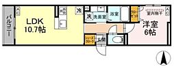 ネオアイリス大森 1LDKの間取図画像